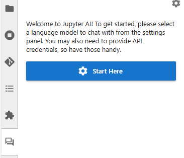 Jupyter AI chat button