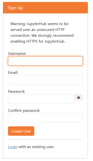 Sign up