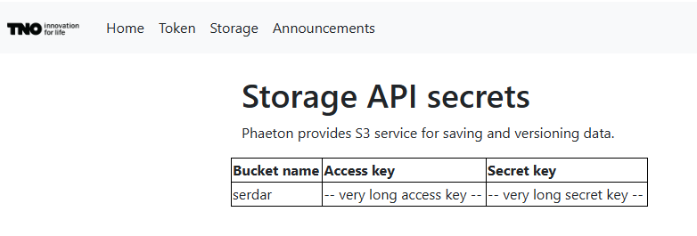 Storage API